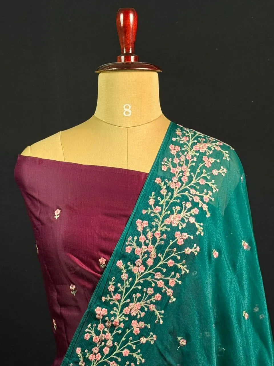 Mesmerizing Shimmer Silk Saree – Perfect Party Look