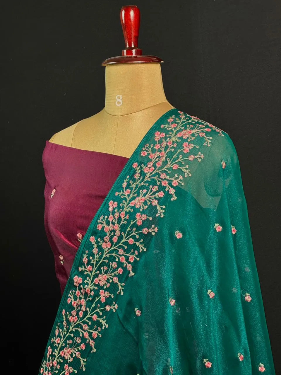 Mesmerizing Shimmer Silk Saree – Perfect Party Look
