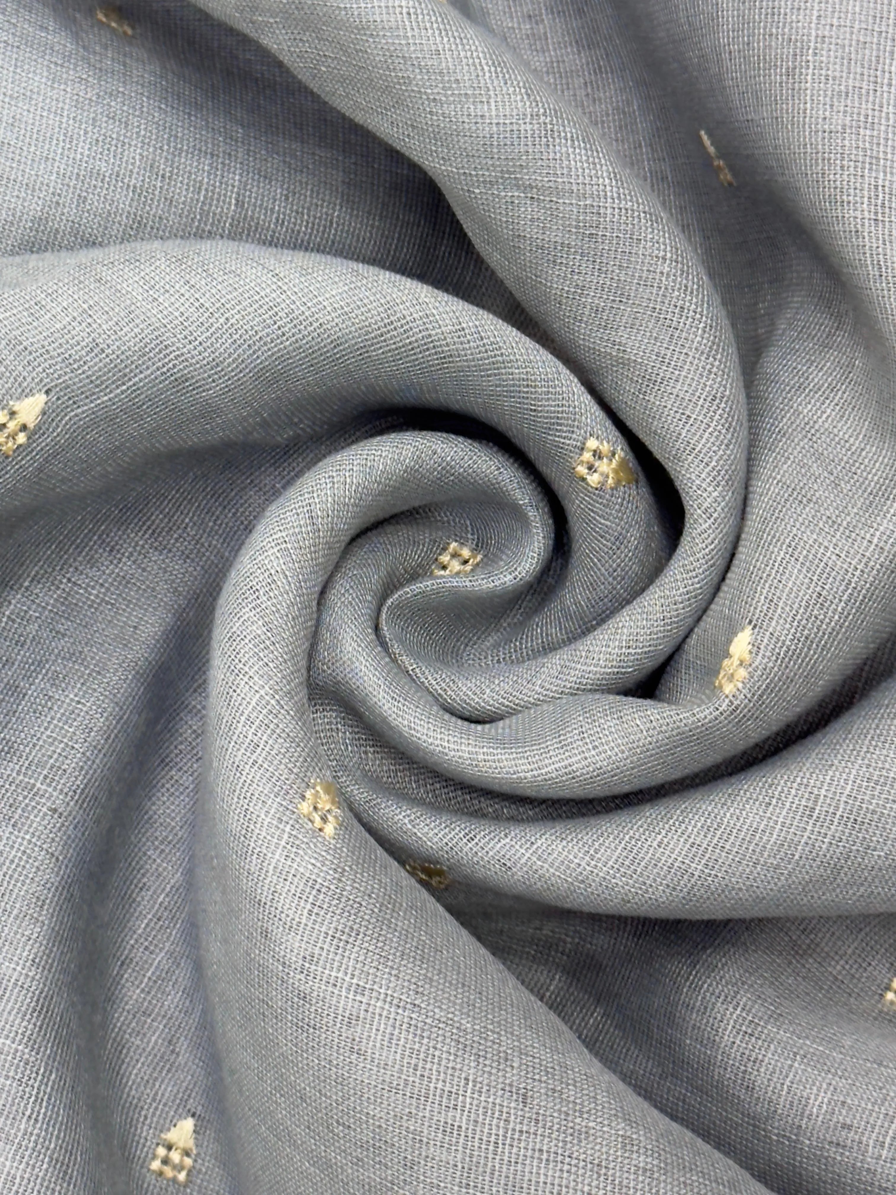 "Timeless Linen Silk Saree with a luxurious drape, combining comfort and elegance. Perfect for festive and ethnic wear, featuring a beautiful blend of linen and silk."