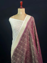 Royal Brocade Semi Georgette Silk Saree