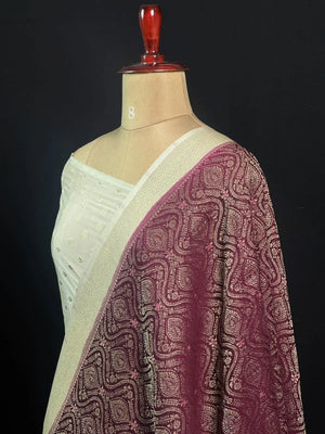Royal Brocade Semi Georgette Silk Saree
