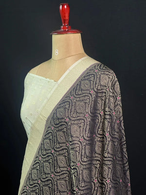 Royal Brocade Semi Georgette Silk Saree