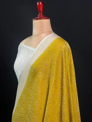 Royal Brocade Semi Georgette Silk Saree