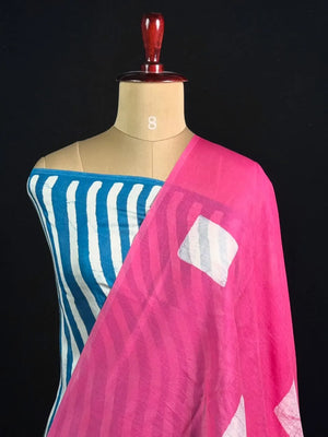  Malai Silk Saree with Geometric