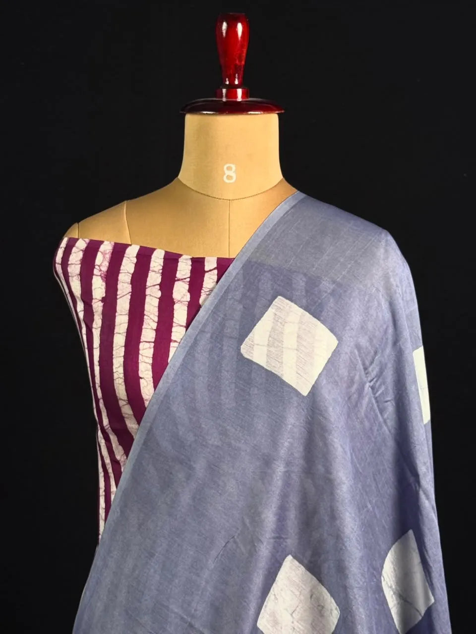  Malai Silk Saree with Geometric
