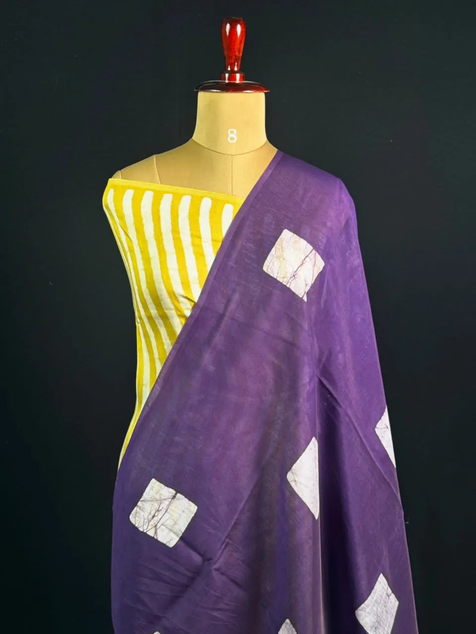  Malai Silk Saree with Geometric