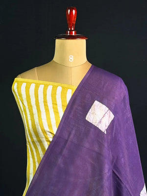  Malai Silk Saree with Geometric