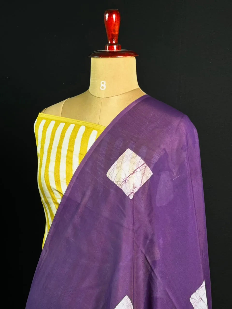  Malai Silk Saree with Geometric