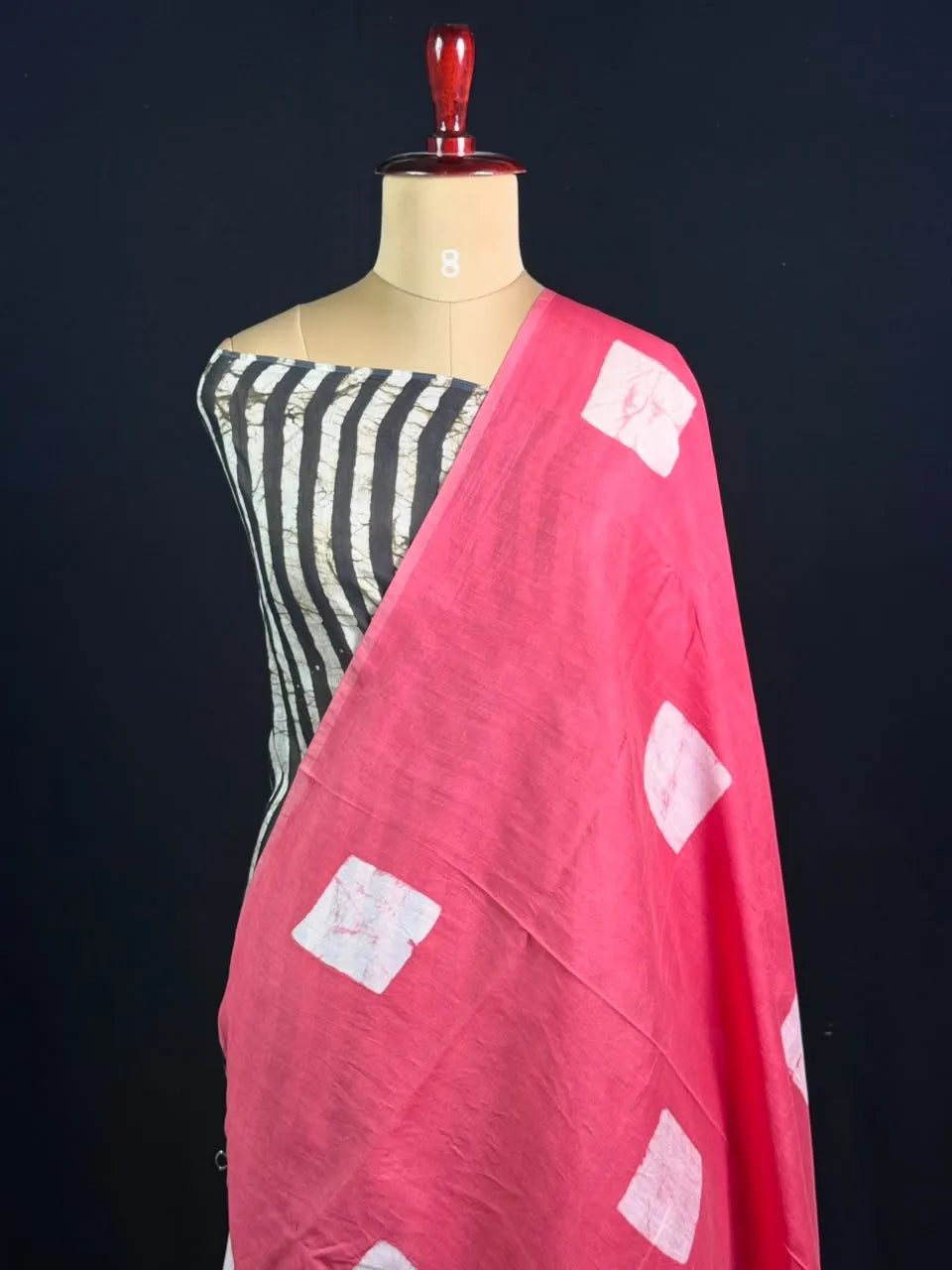  Malai Silk Saree with Geometric