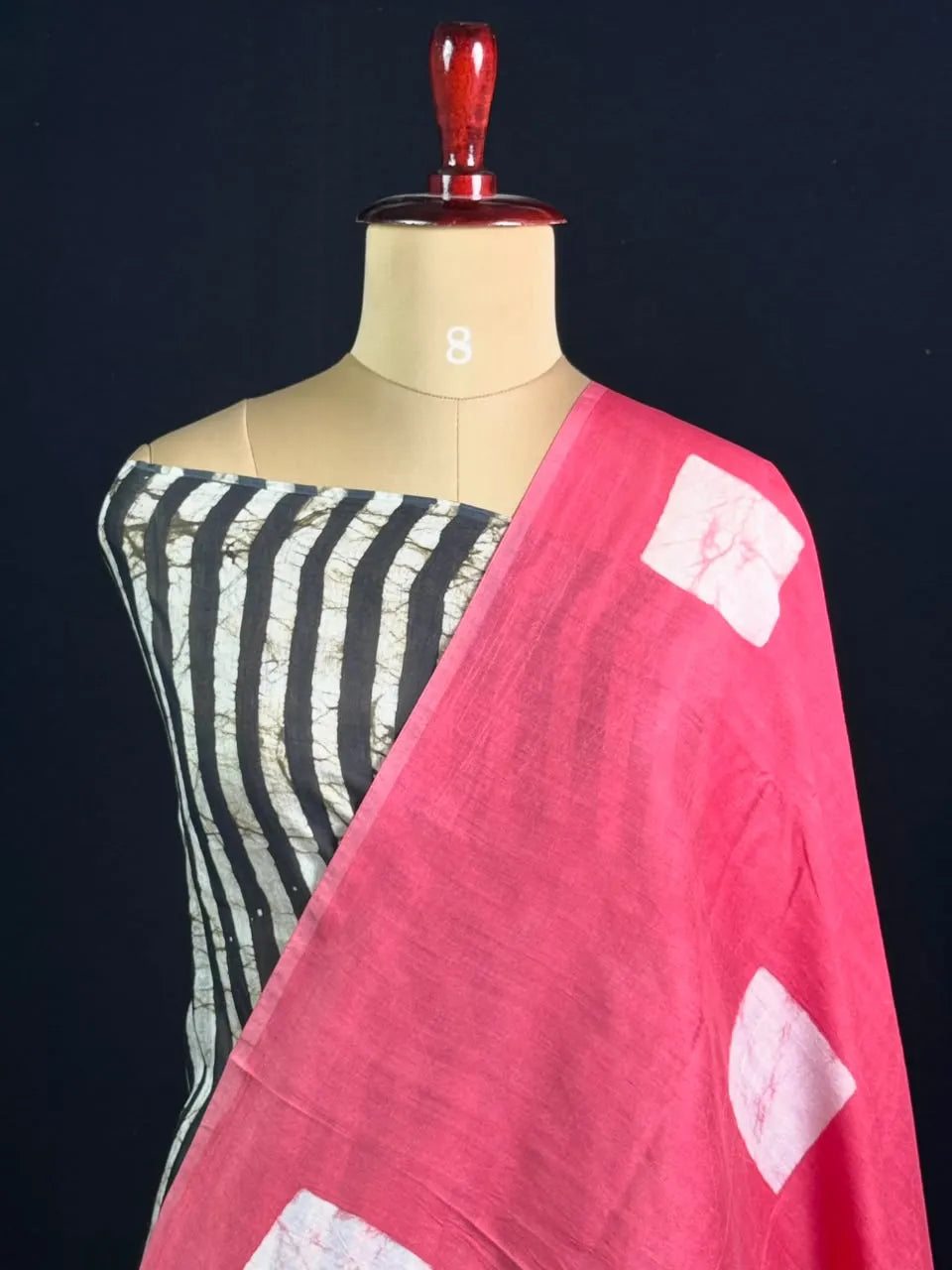  Malai Silk Saree with Geometric