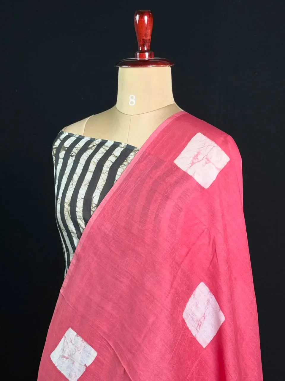  Malai Silk Saree with Geometric