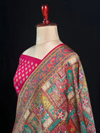 Maharani Collection Semi Pashmina Silk Saree