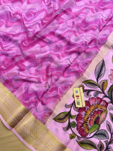 Pure Mysore Crepe Silk Saree-Mango Bentex