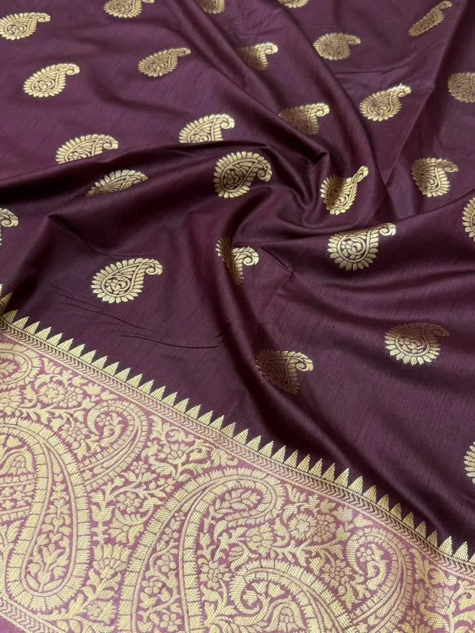  Raw Mango Silk Zari Border Saree 