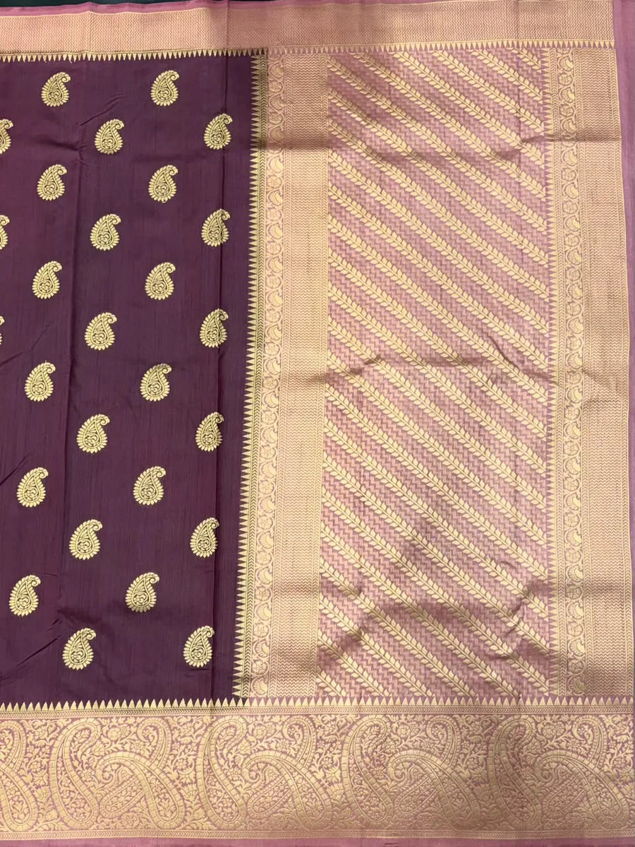  Raw Mango Silk Zari Border Saree 