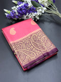  Raw Mango Silk Zari Border Saree 