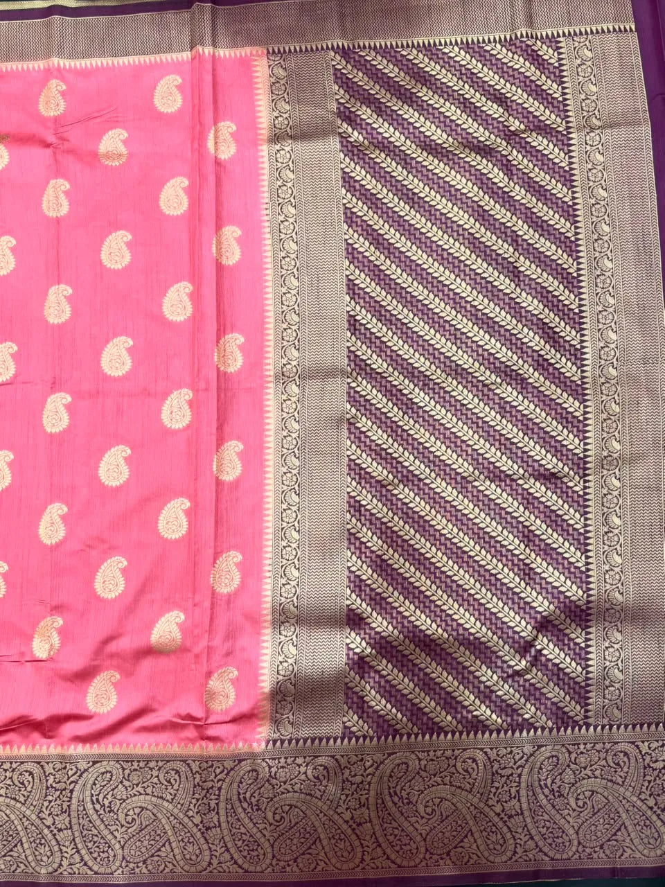  Raw Mango Silk Zari Border Saree 