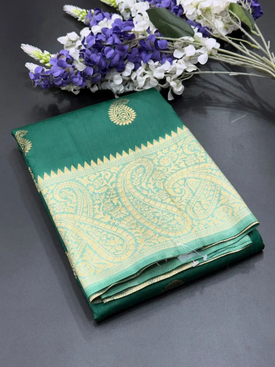  Raw Mango Silk Zari Border Saree 