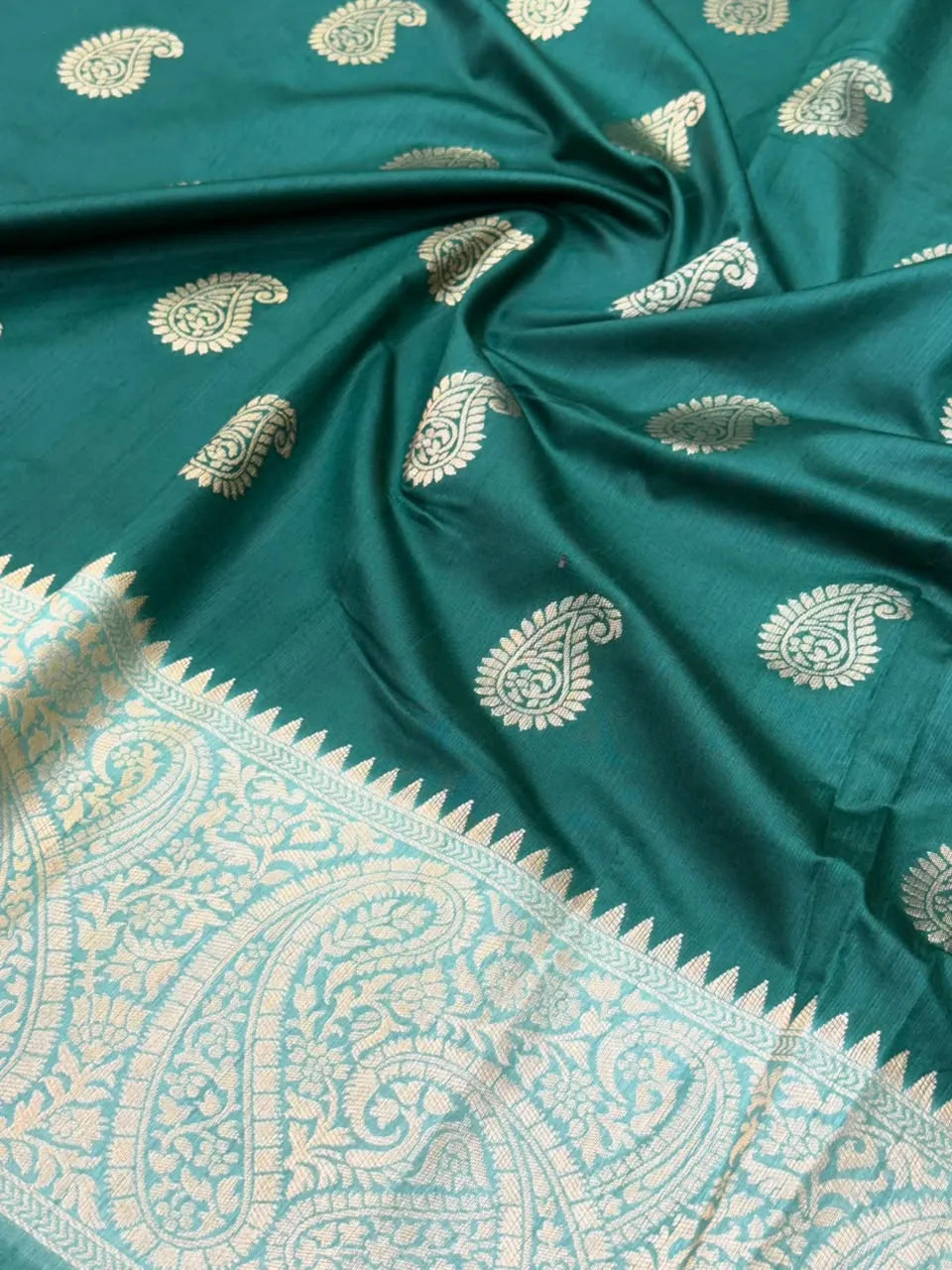  Raw Mango Silk Zari Border Saree 