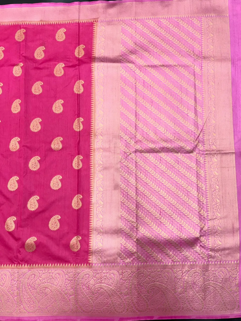 Raw Mango Silk Zari Border Saree 