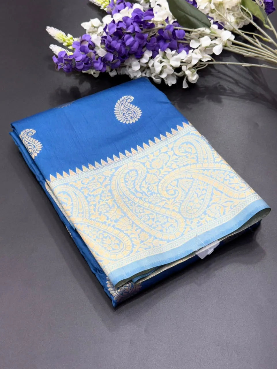 Raw Mango Silk Zari Border Saree 
