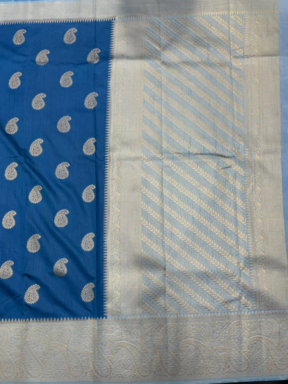 Raw Mango Silk Zari Border Saree 