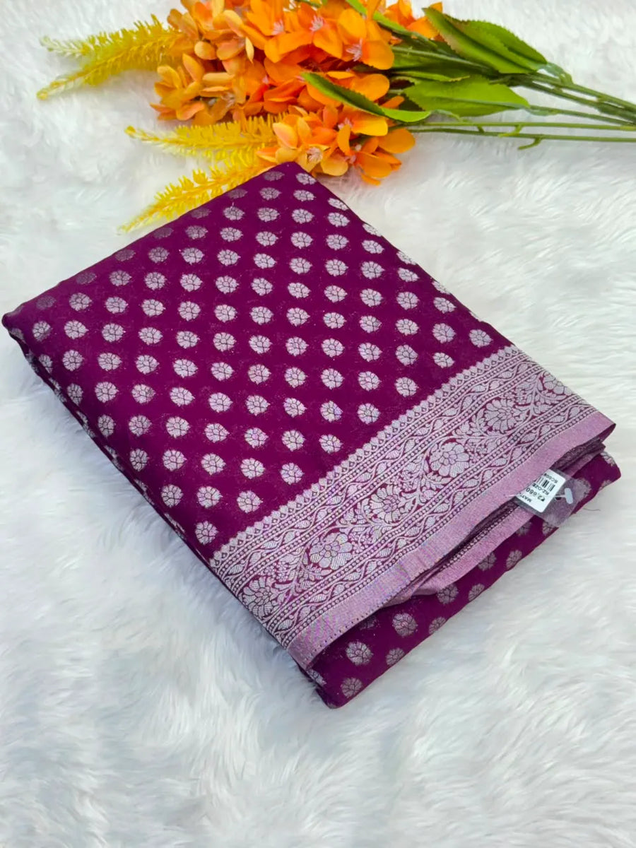 Regal Elegance Raw Silk Saree 