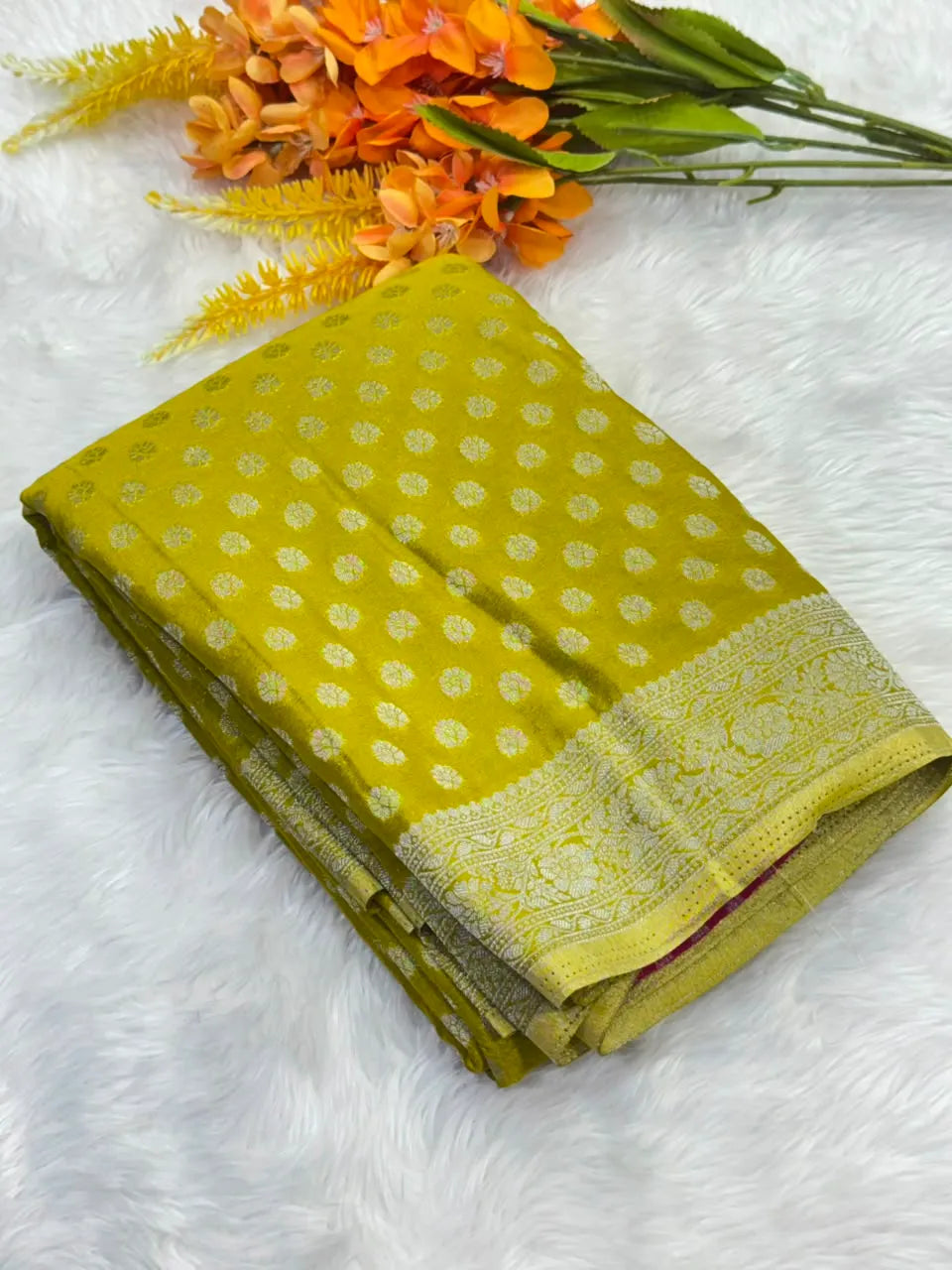 Regal Elegance Raw Silk Saree