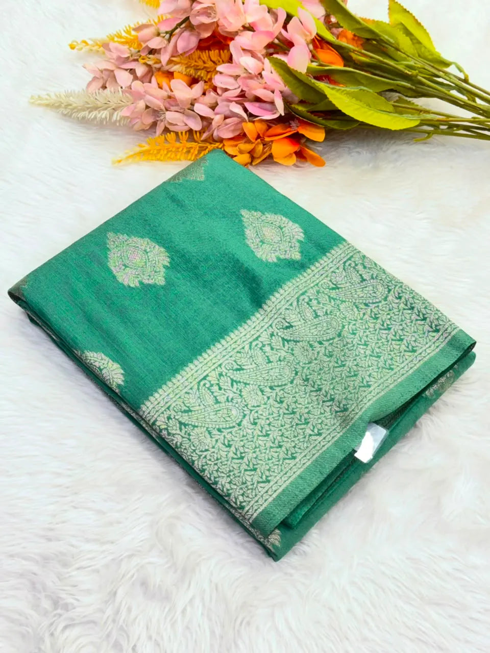 Regal Elegance Raw Silk Saree