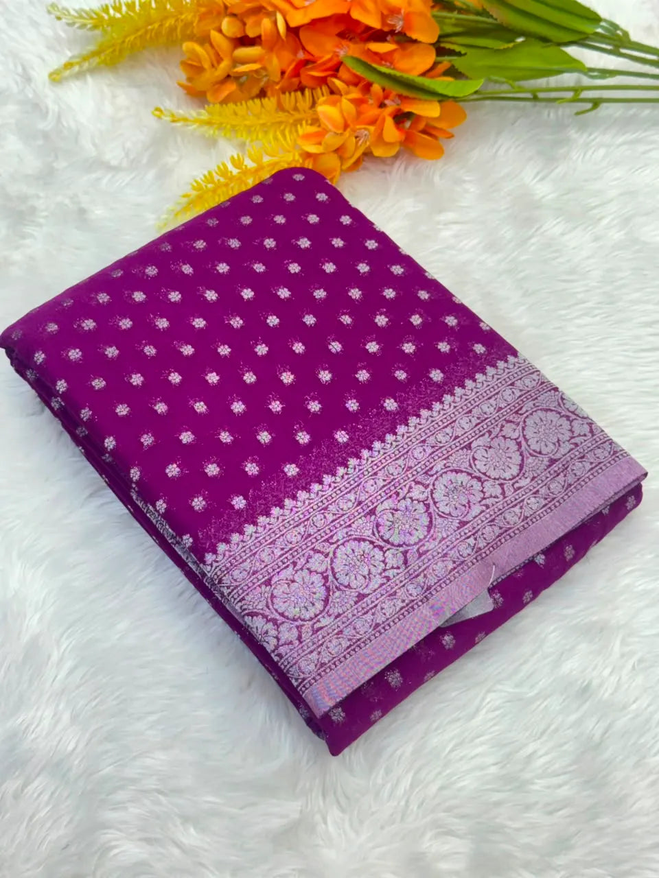 Regal Elegance Raw Silk Saree 