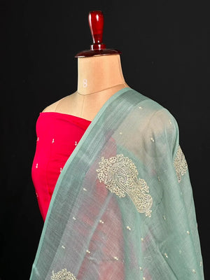 Timeless Linen Silk Saree – Perfect for Festive & Ethnic Wear