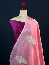 Timeless Linen Silk Saree – Perfect for Festive & Ethnic Wear