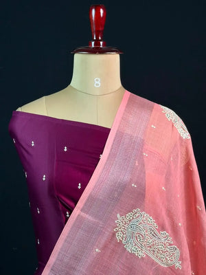 Timeless Linen Silk Saree – Perfect for Festive & Ethnic Wear