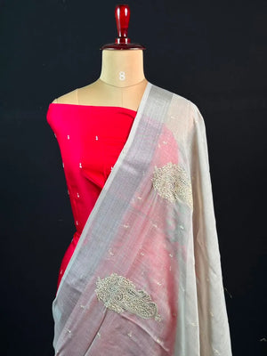 Timeless Linen Silk Saree – Perfect for Festive & Ethnic Wear