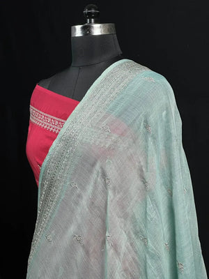 Timeless Linen Silk Saree – Perfect for Festive & Ethnic Wear 