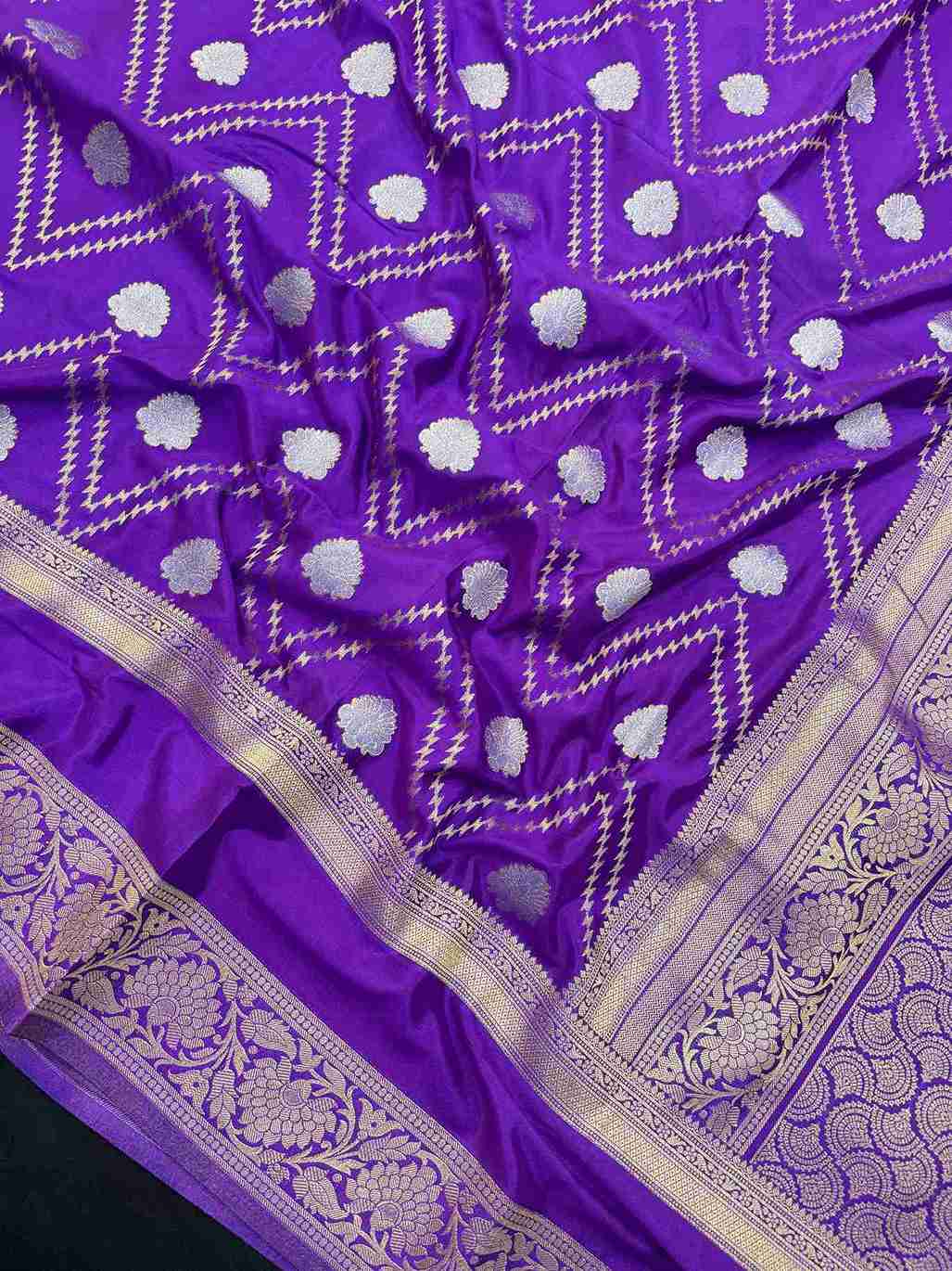 Semi Crepe Silk Saree-Moon Light