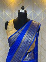 Semi Mysore Crepe Silk Saree-MS4