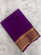 Semi Mysore Crepe Silk Saree-MS4