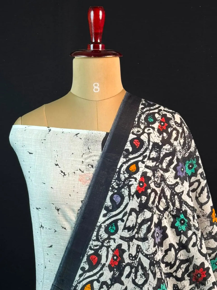 Pure Mulmul Cotton Saree with Elegant Drape & Feather Soft Comfort