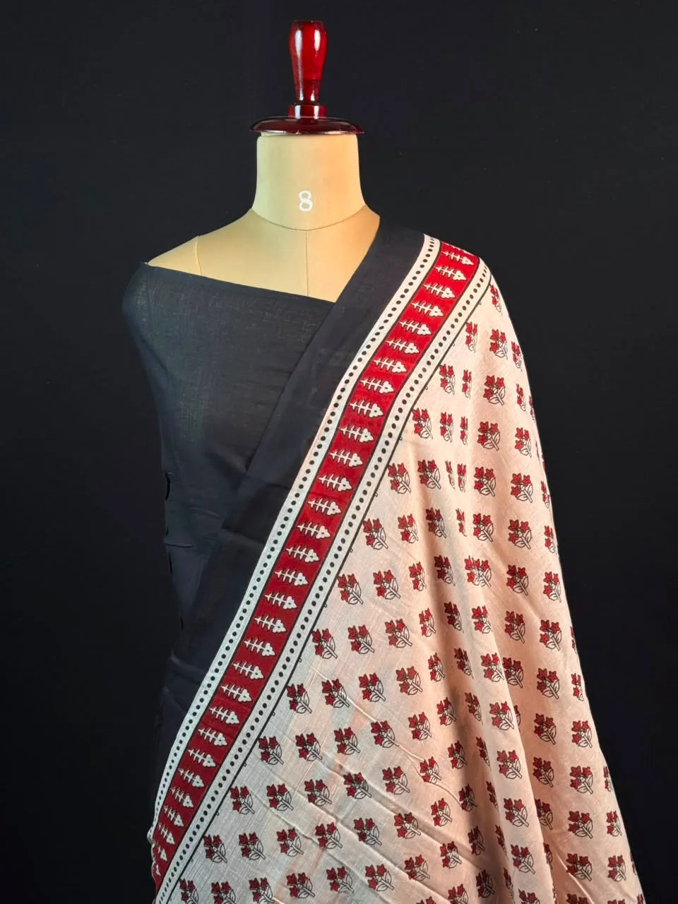 Pure Mulmul Cotton Saree with Elegant Drape & Feather Soft Comfort