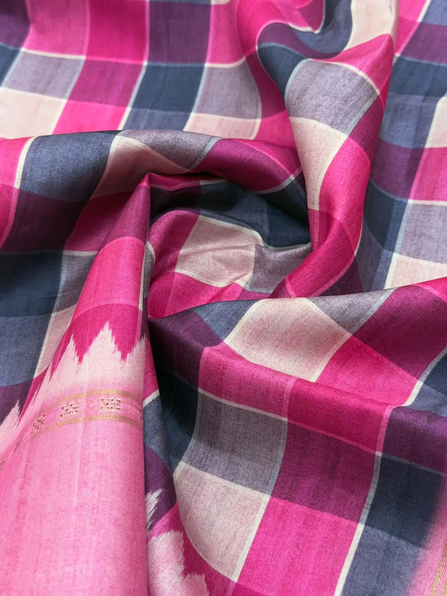 Munga Tusser Saree with Zari Border