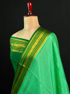 Authentic Pure Mysore Silk-Mungi Checks Star Design