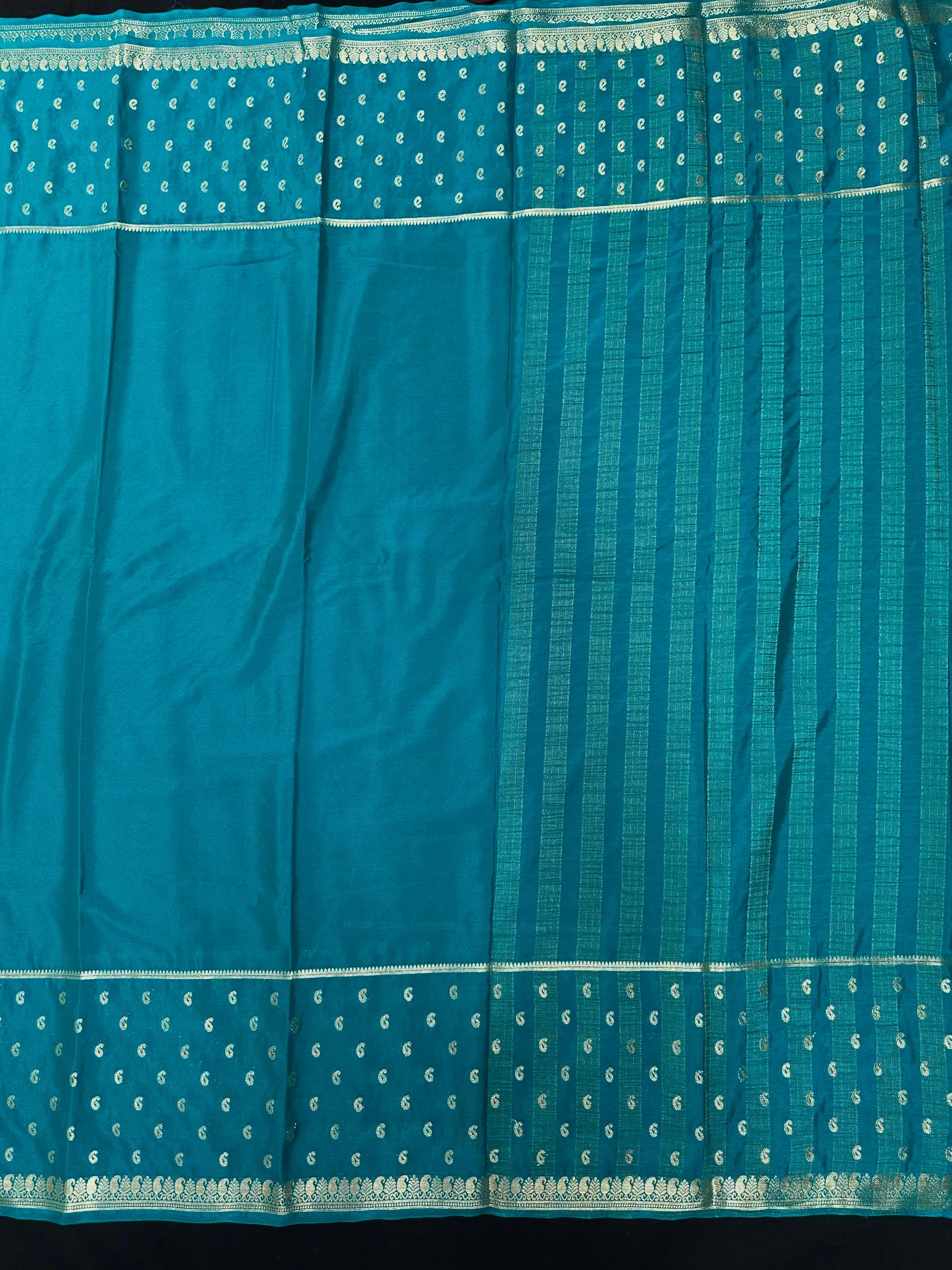 Traditional Semi-Mysore Crepe Silk with Modern Charm