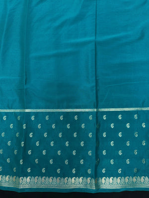 Traditional Semi-Mysore Crepe Silk with Modern Charm