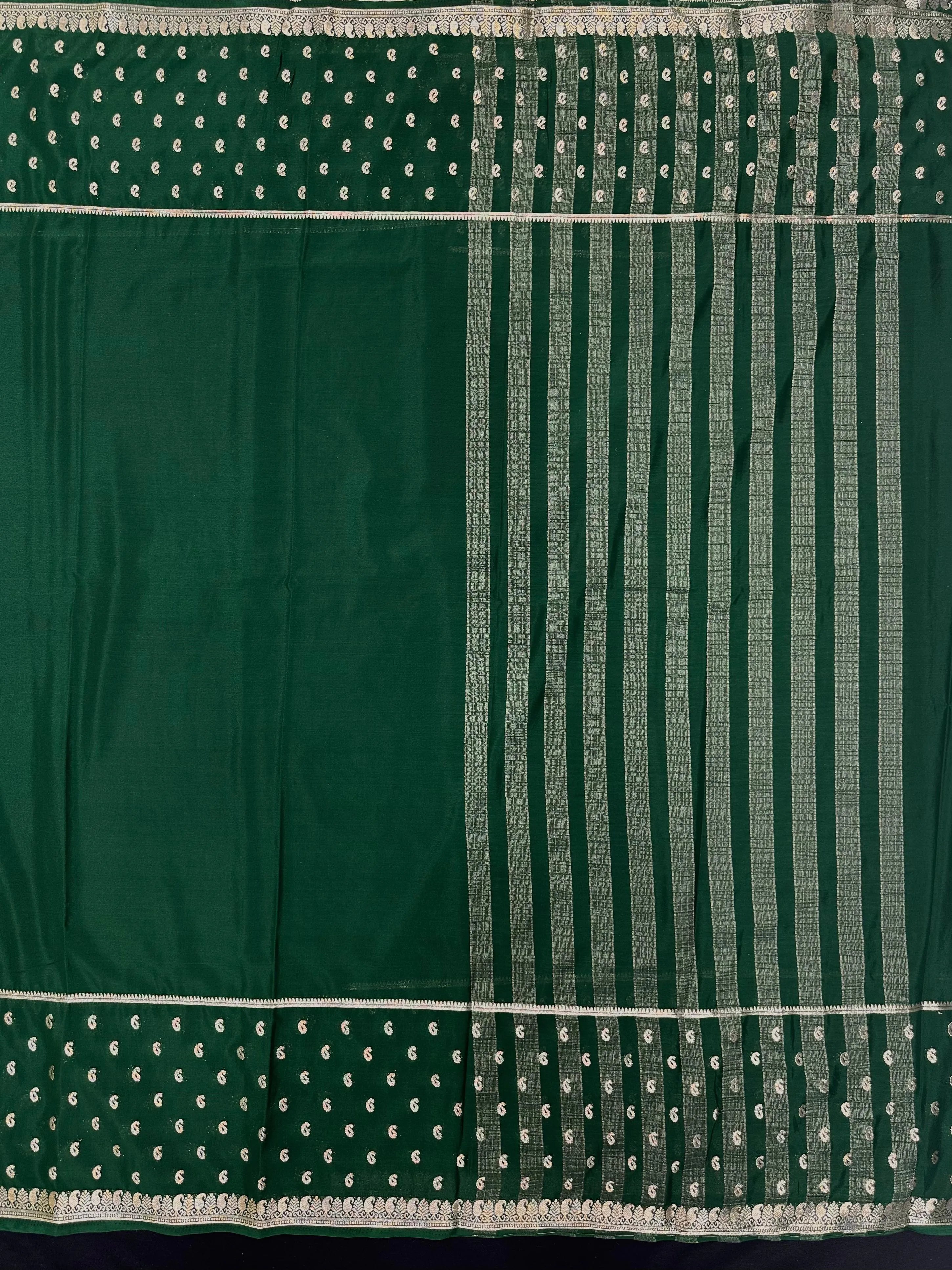 Traditional Semi-Mysore Crepe Silk with Modern Charm
