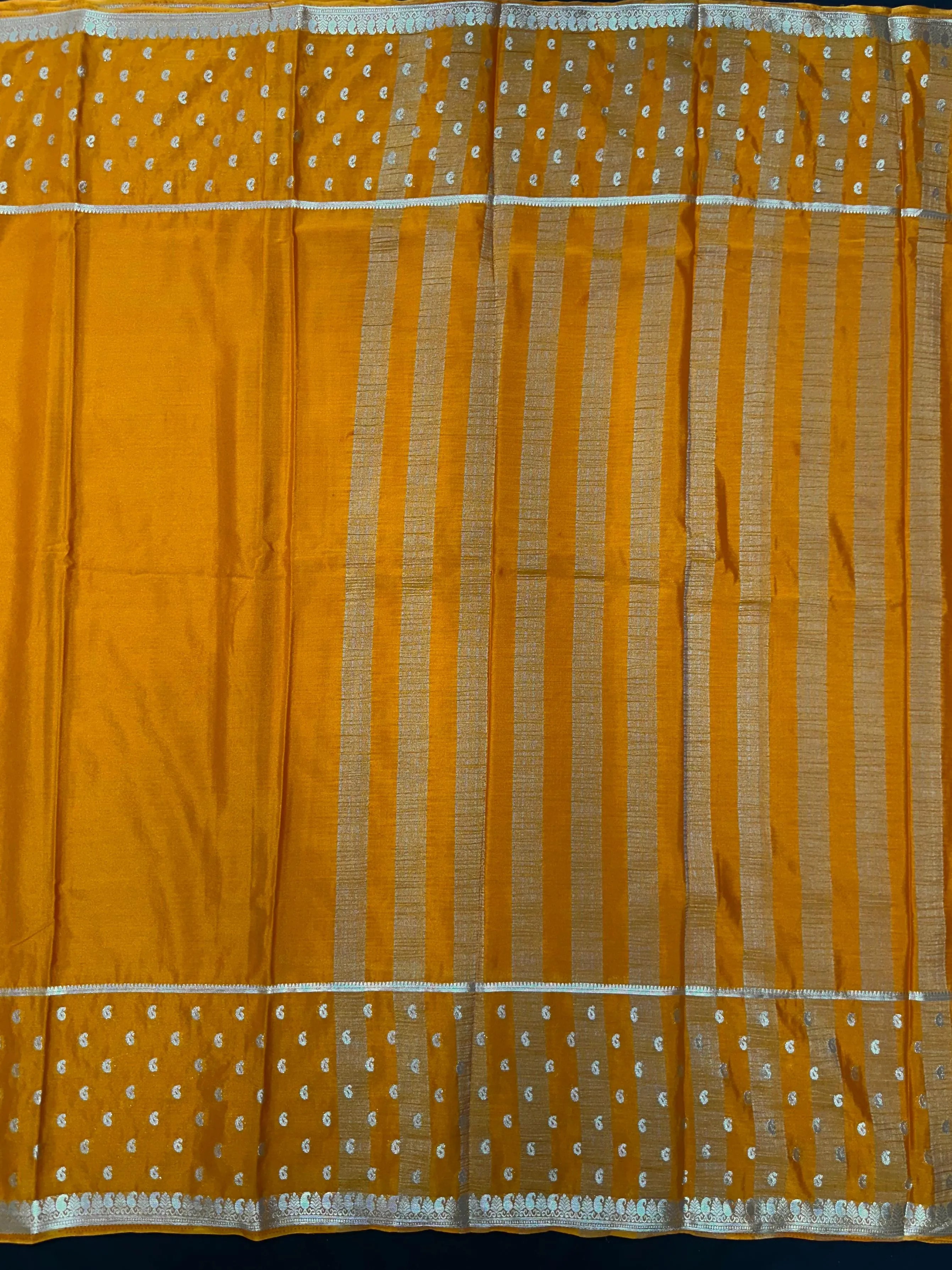Traditional Semi-Mysore Crepe Silk with Modern Charm
