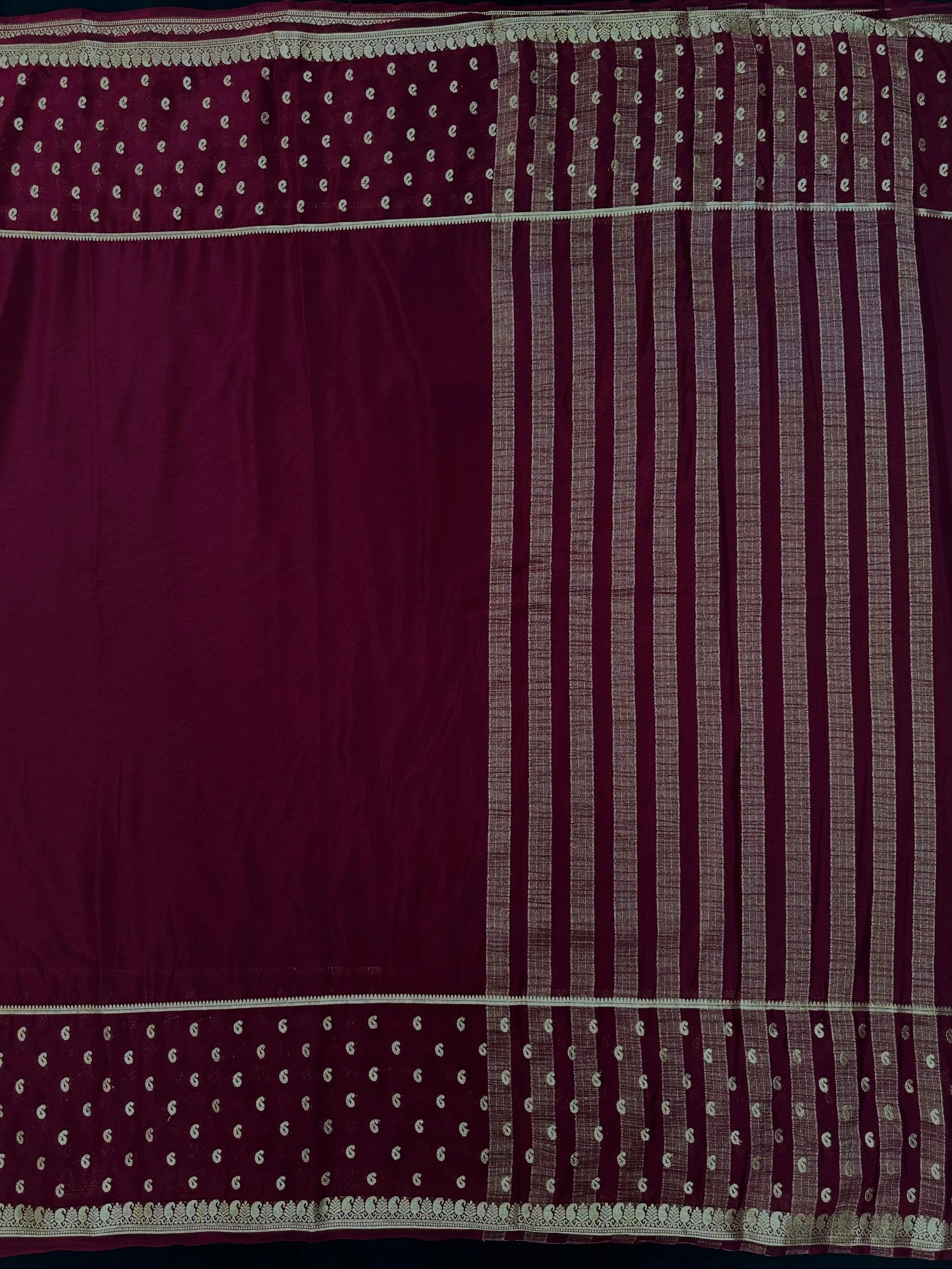 Traditional Semi-Mysore Crepe Silk with Modern Charm