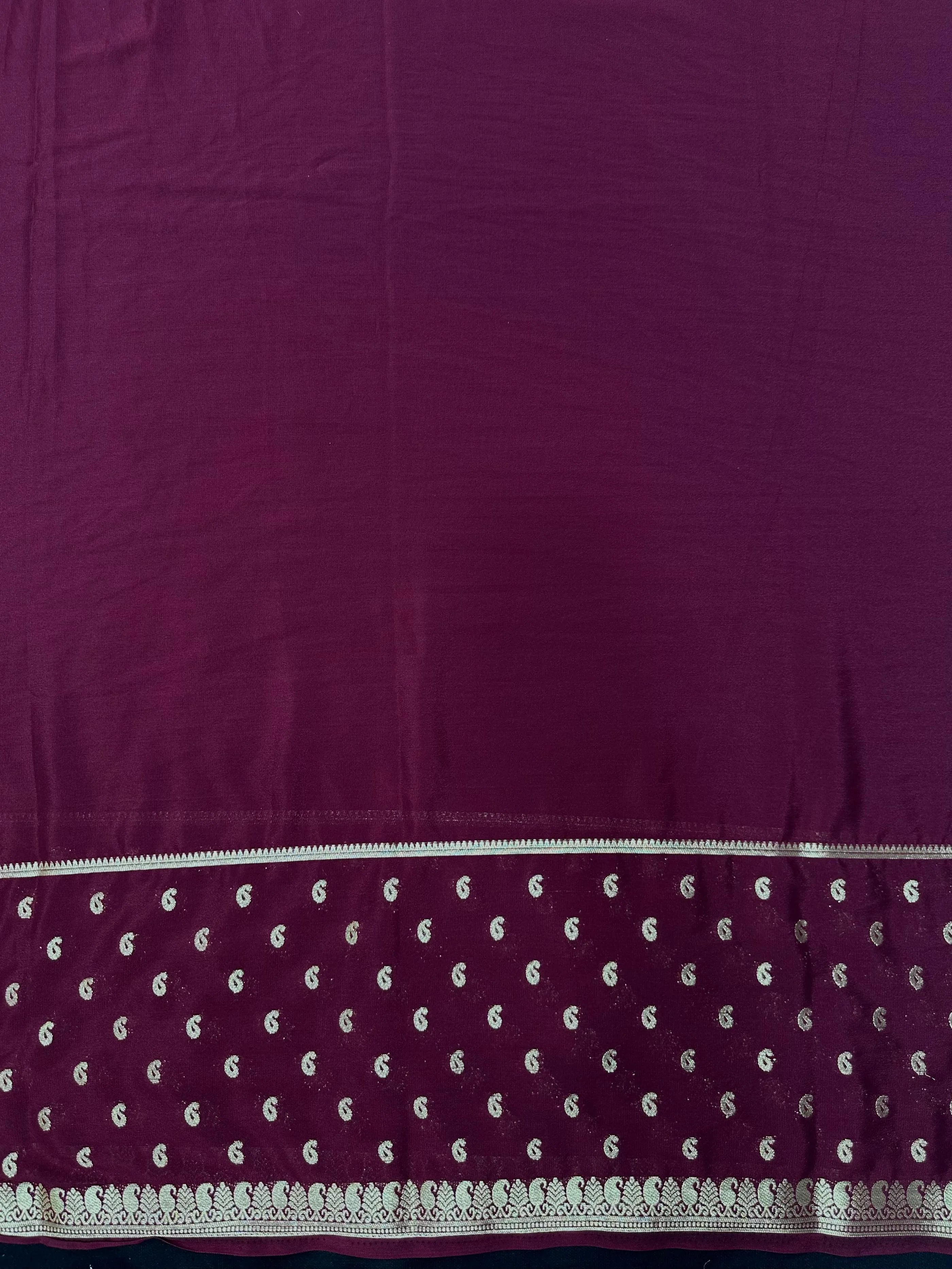 Traditional Semi-Mysore Crepe Silk with Modern Charm