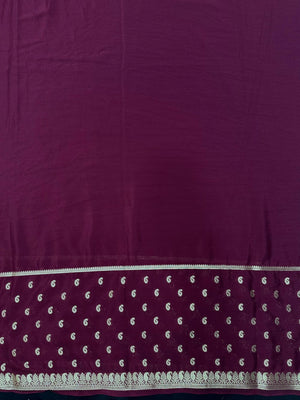 Traditional Semi-Mysore Crepe Silk with Modern Charm