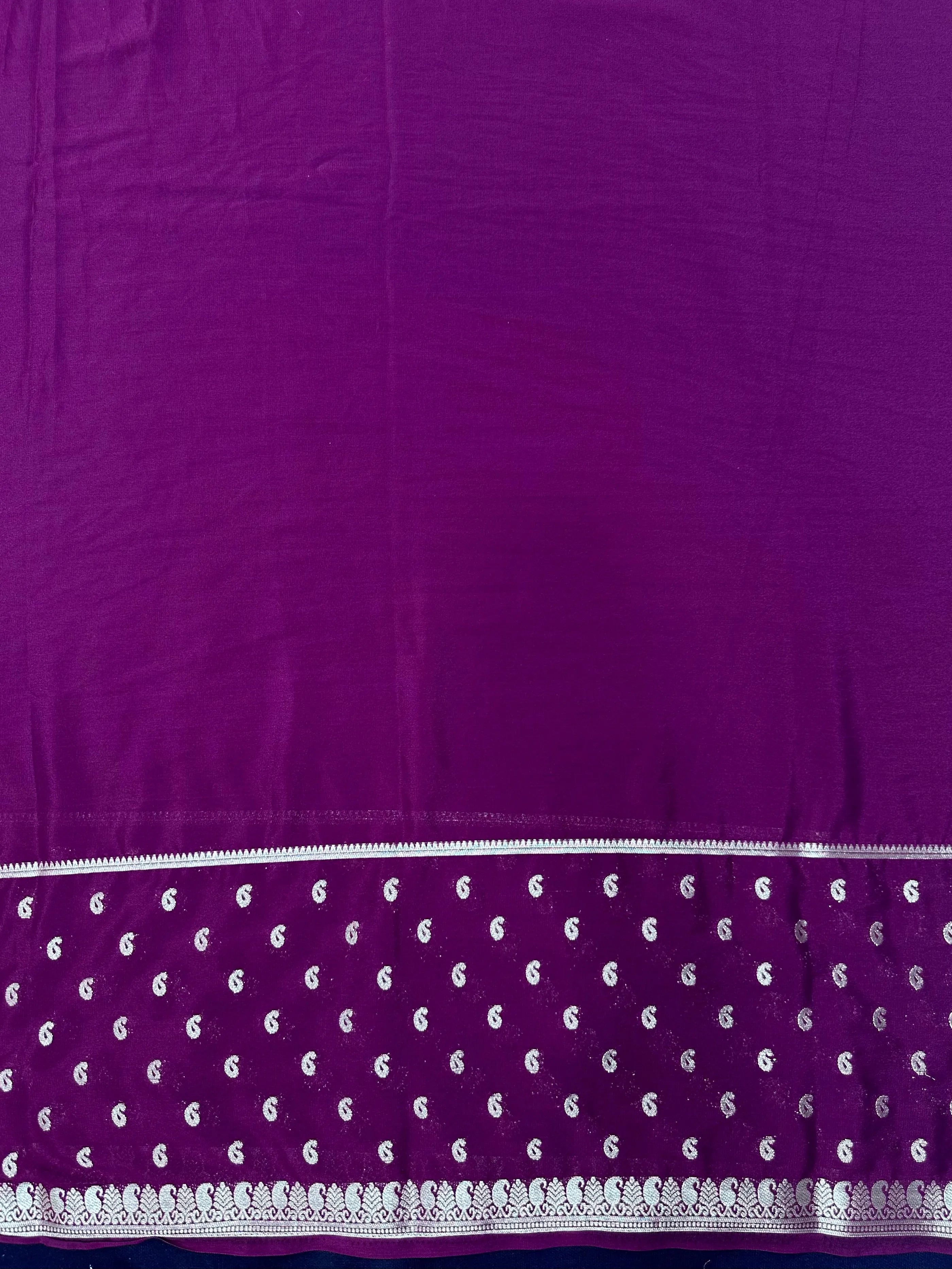 Traditional Semi-Mysore Crepe Silk with Modern Charm